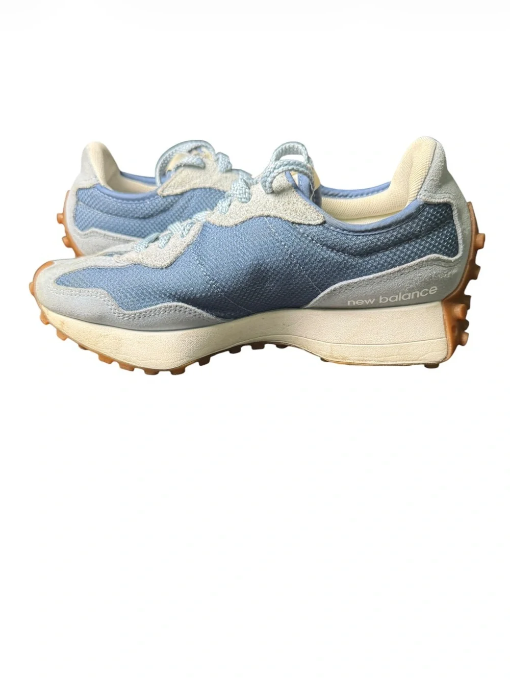 New Balance 327 MS327MQ Sneakers Blue White Gum Sole Women’s 6.5 / Men’s 5
